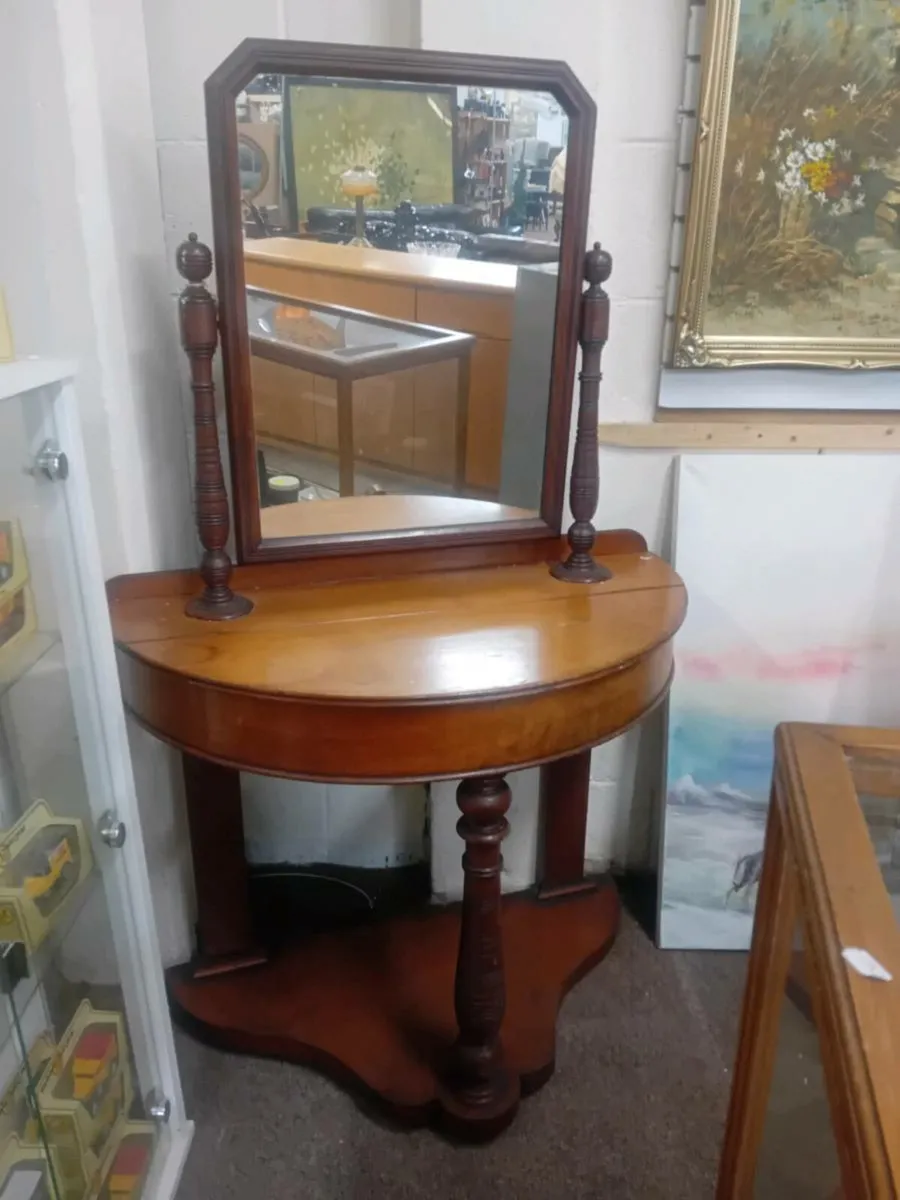 Victorian Mahogany Mirror Hall Tablr - Image 1