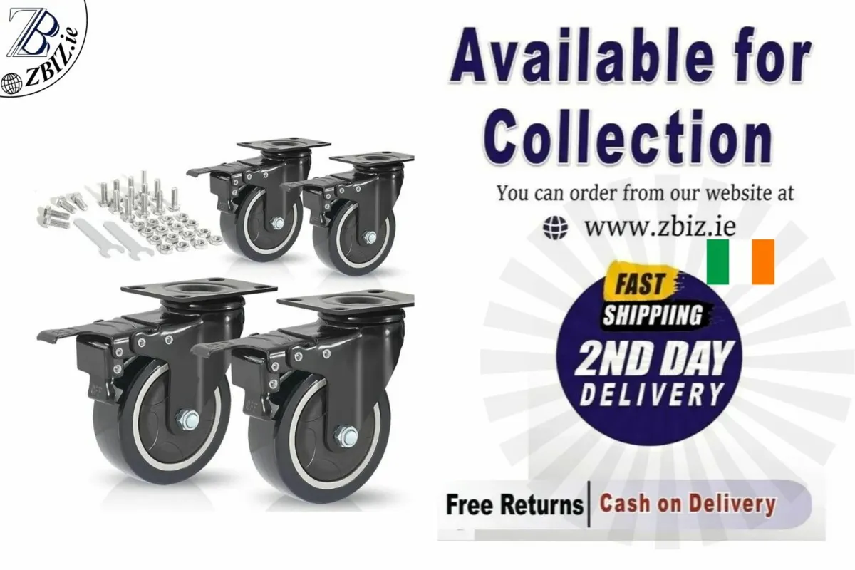 Castor Wheel 50mm Heavy Duty 200KG Capacity - Image 1