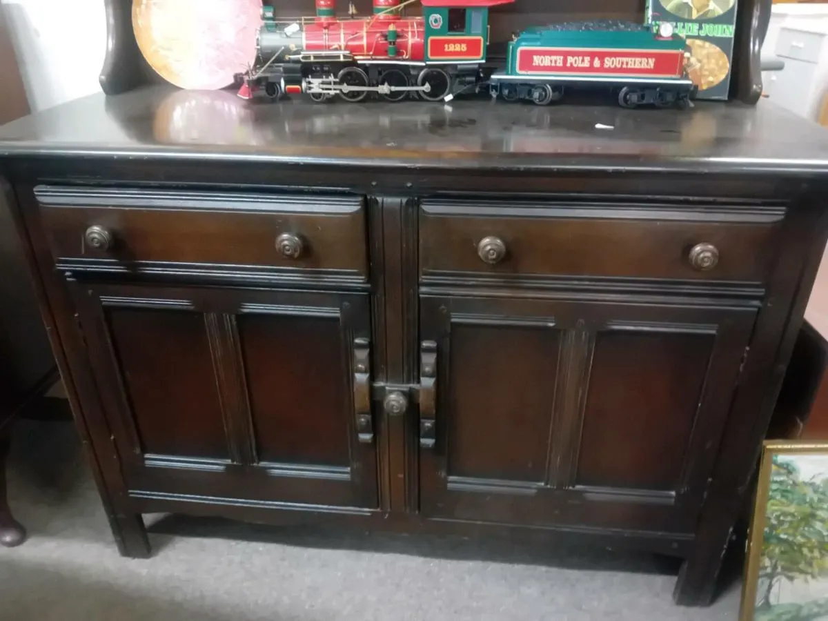 Original Ercol Dark Elm Dresser - Image 2