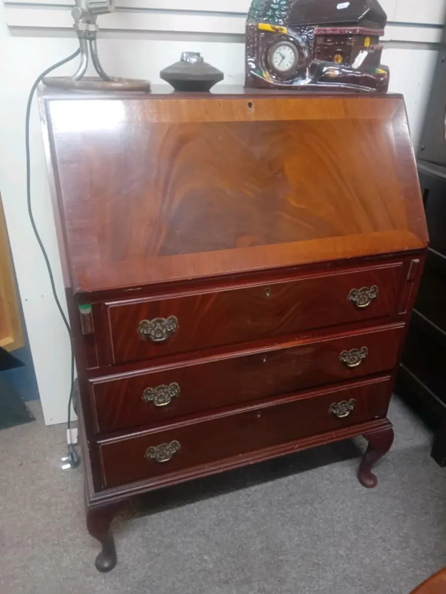 Vintage Drop Front Bureau - Image 1
