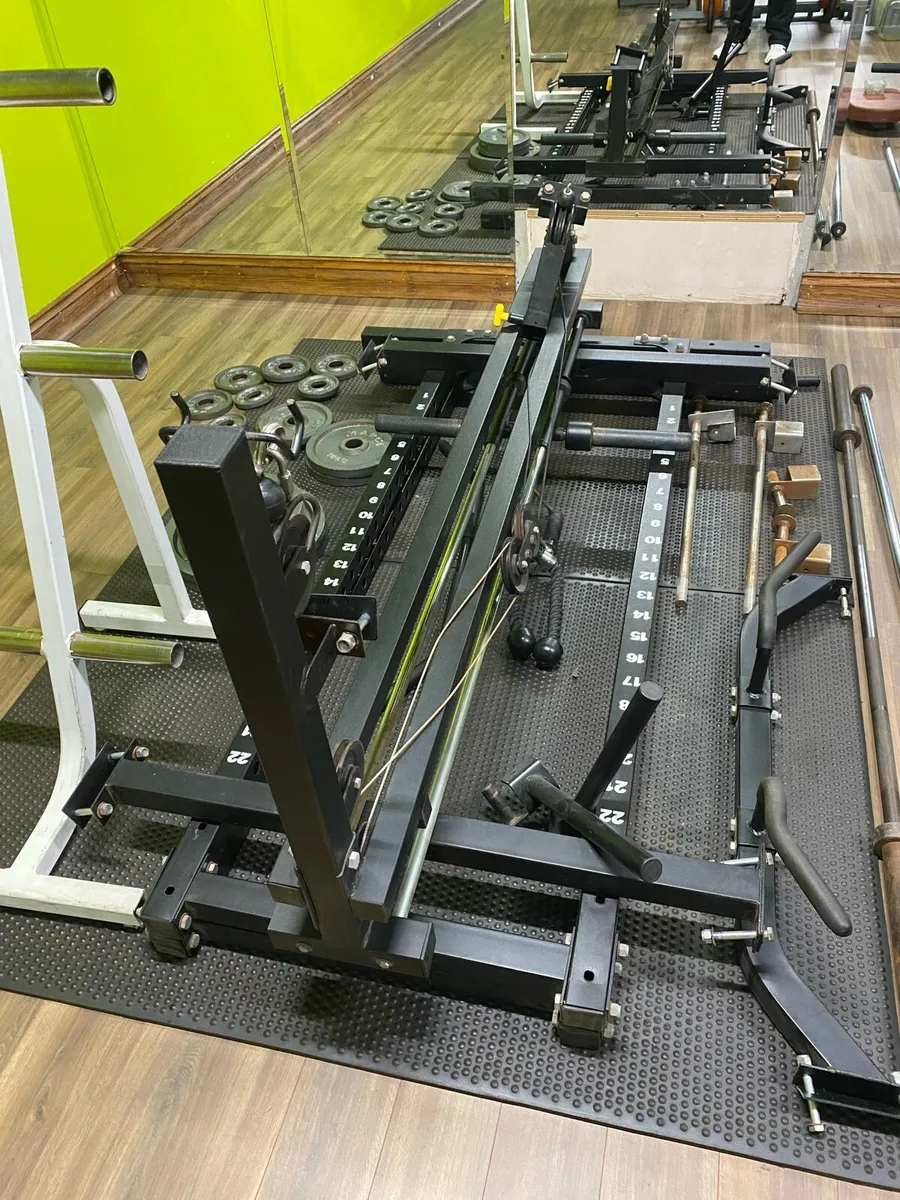 Cage with High / low pulley & weights / LEG Sledge - Image 2