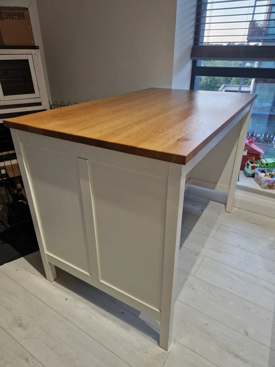 Ikea Kitchen Island and Bar Stools - Image 1