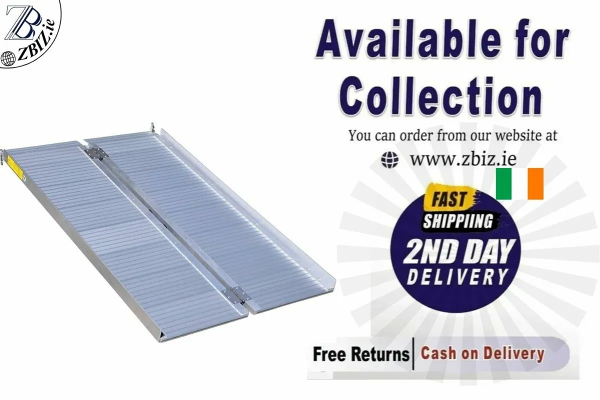 Aluminium Folding 3 ft Ramp lightweight & Handle - Image 1