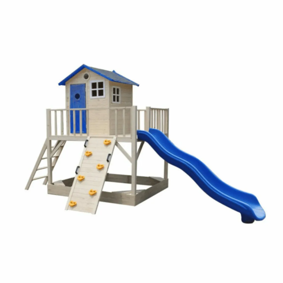 Kids Outdoor Playhouse with Slide-Free Delivery