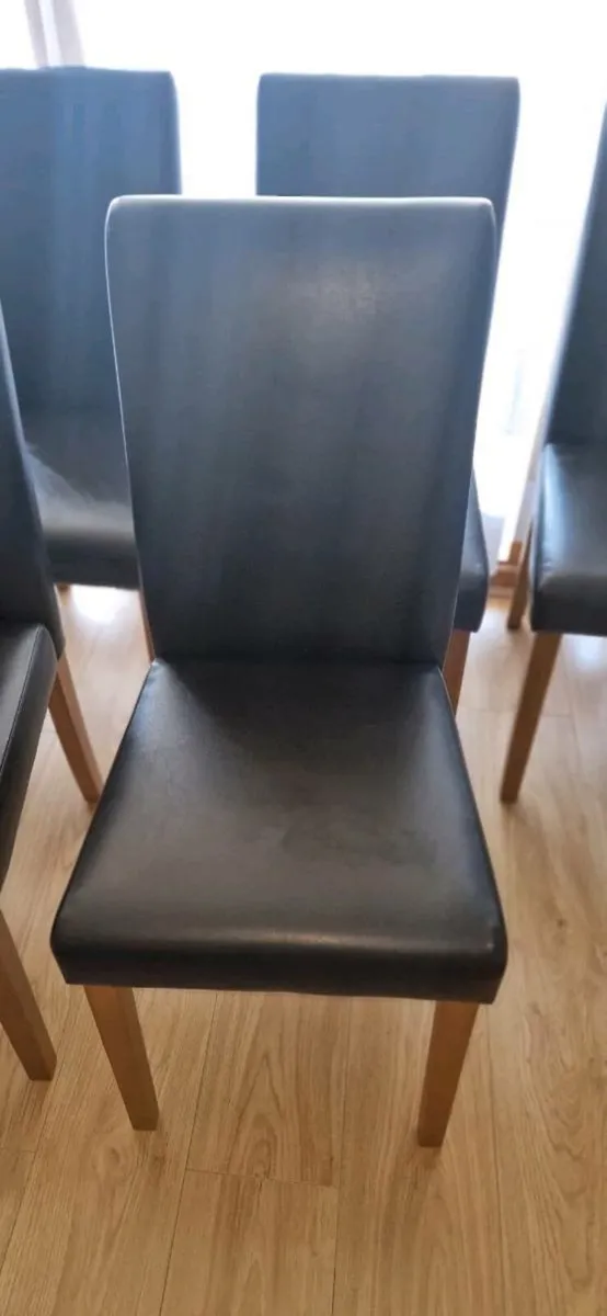 6 leather chairs - Image 3