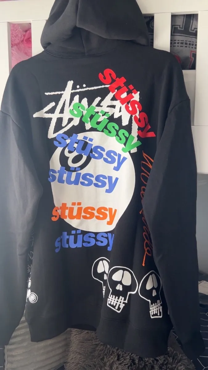 Black stussy hoodie - Image 1