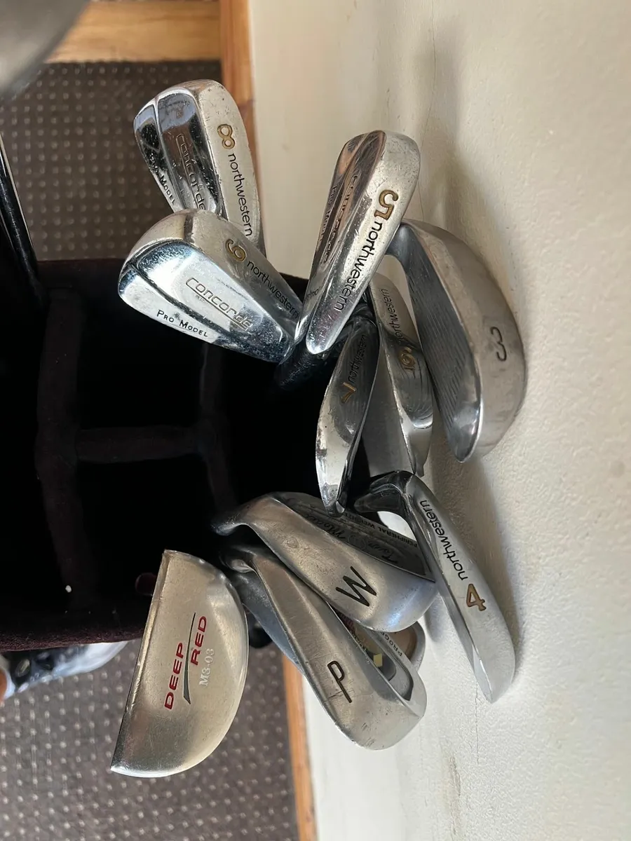 Full Kit Golf Club Nike Bag Clubs Irons + Balls & - Image 3