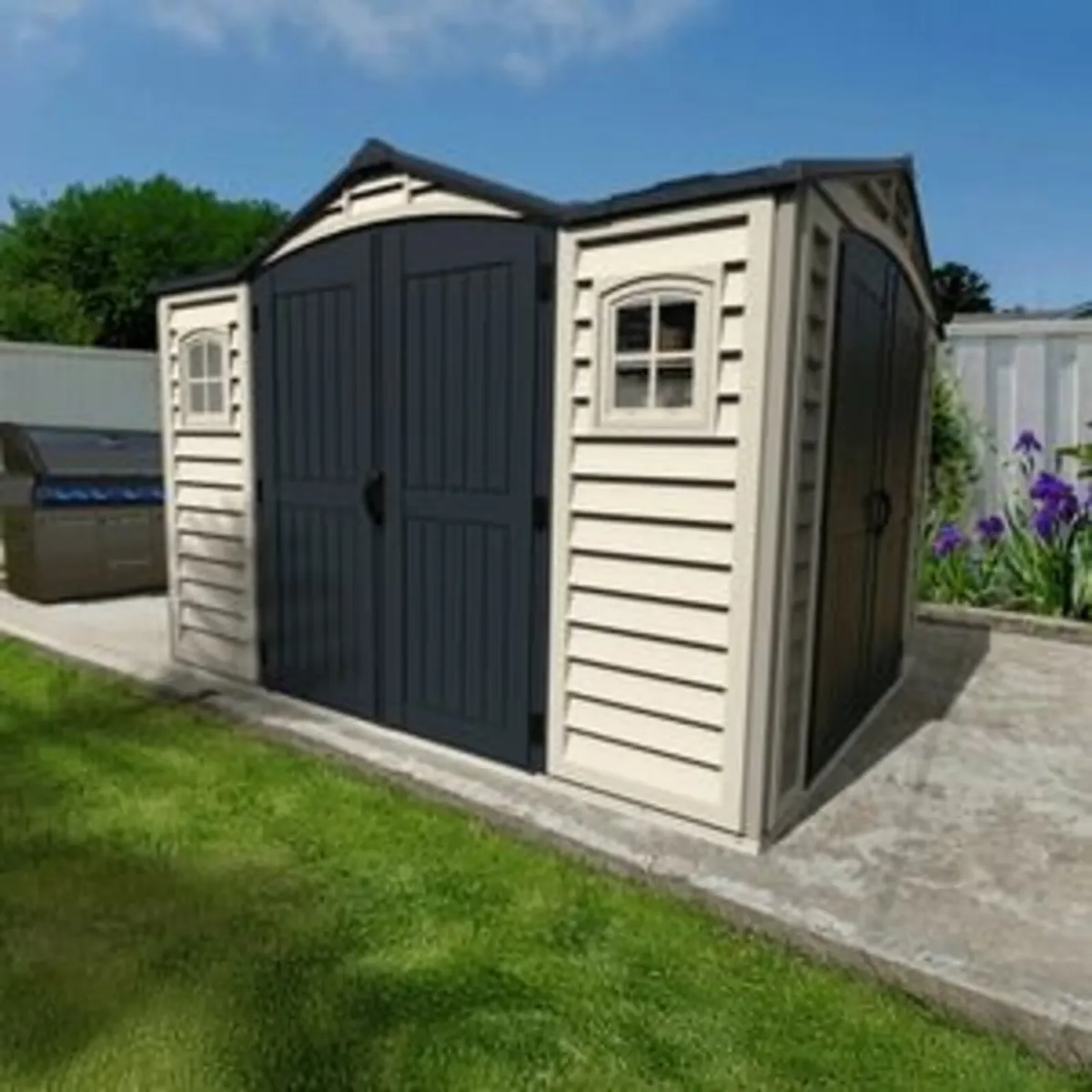 10.5×8 Apex Pro Plus Vinyl Shed Super Tough Sheds! - Image 1