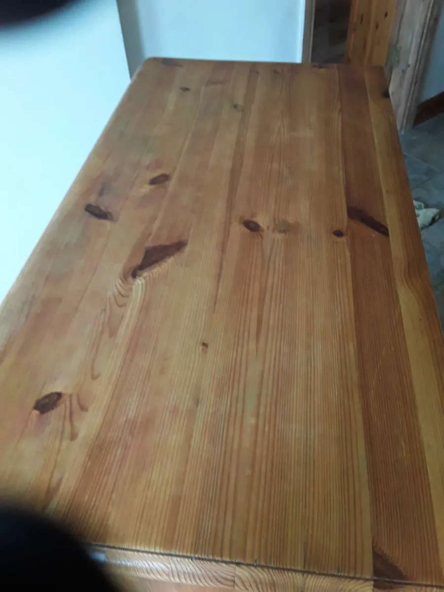 Tall chest of drawers solid pine - Image 4