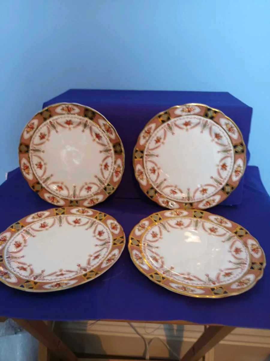 Set 4 ARKLOW BONE CHINA  TEA PLATES - Image 1