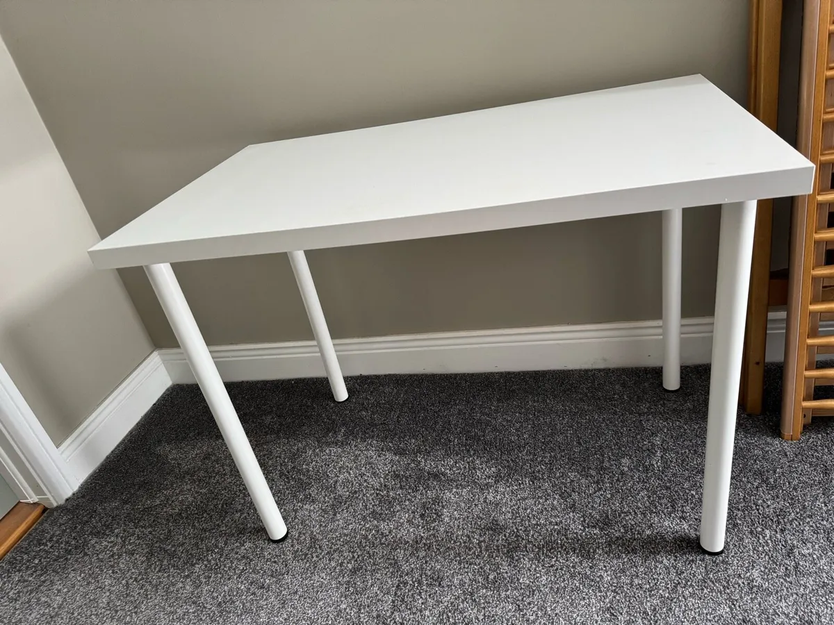 White IKEA desk - Image 2