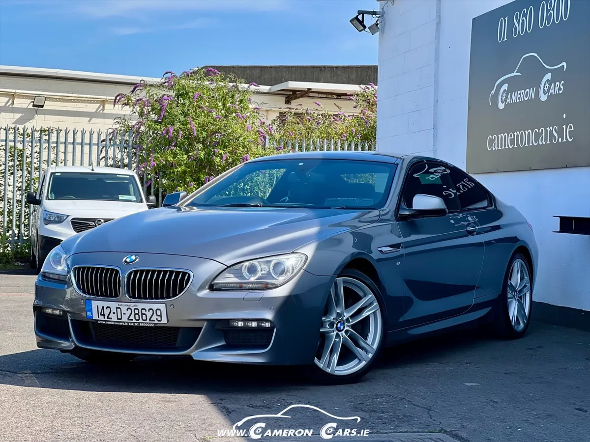 BMW 640D MSPORT SPACE GREY BLACK LEATHER STUNNING - Image 1