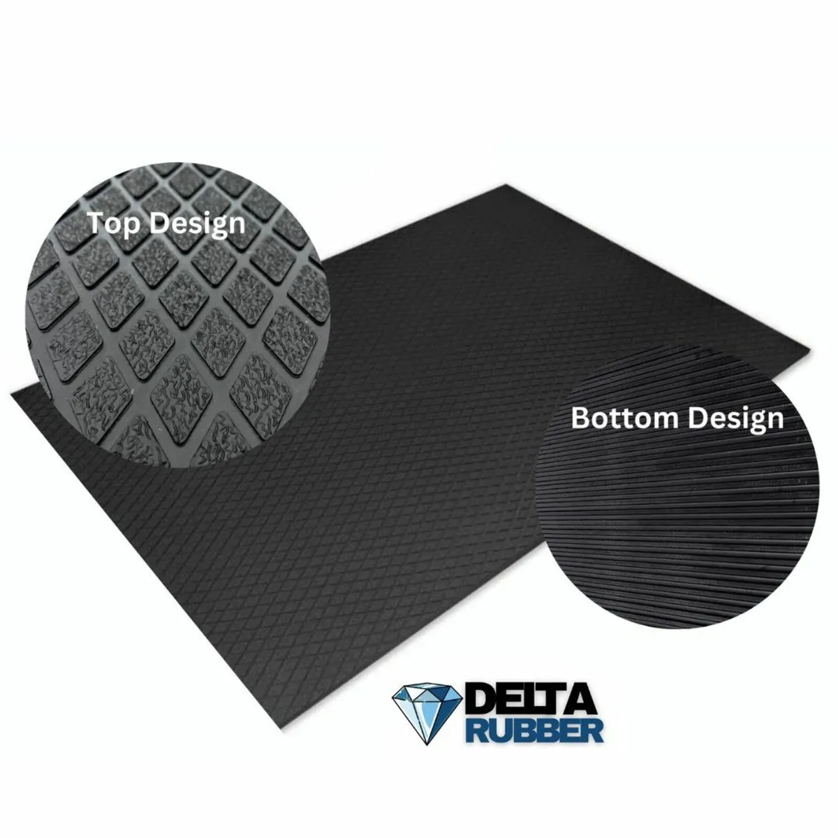 Anti-Slip Diamond Pattern Mat – 6x4ft, 12mm - Image 2
