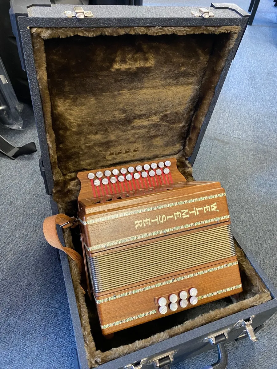 Button Accordion by Weltmeister inc case - Image 1