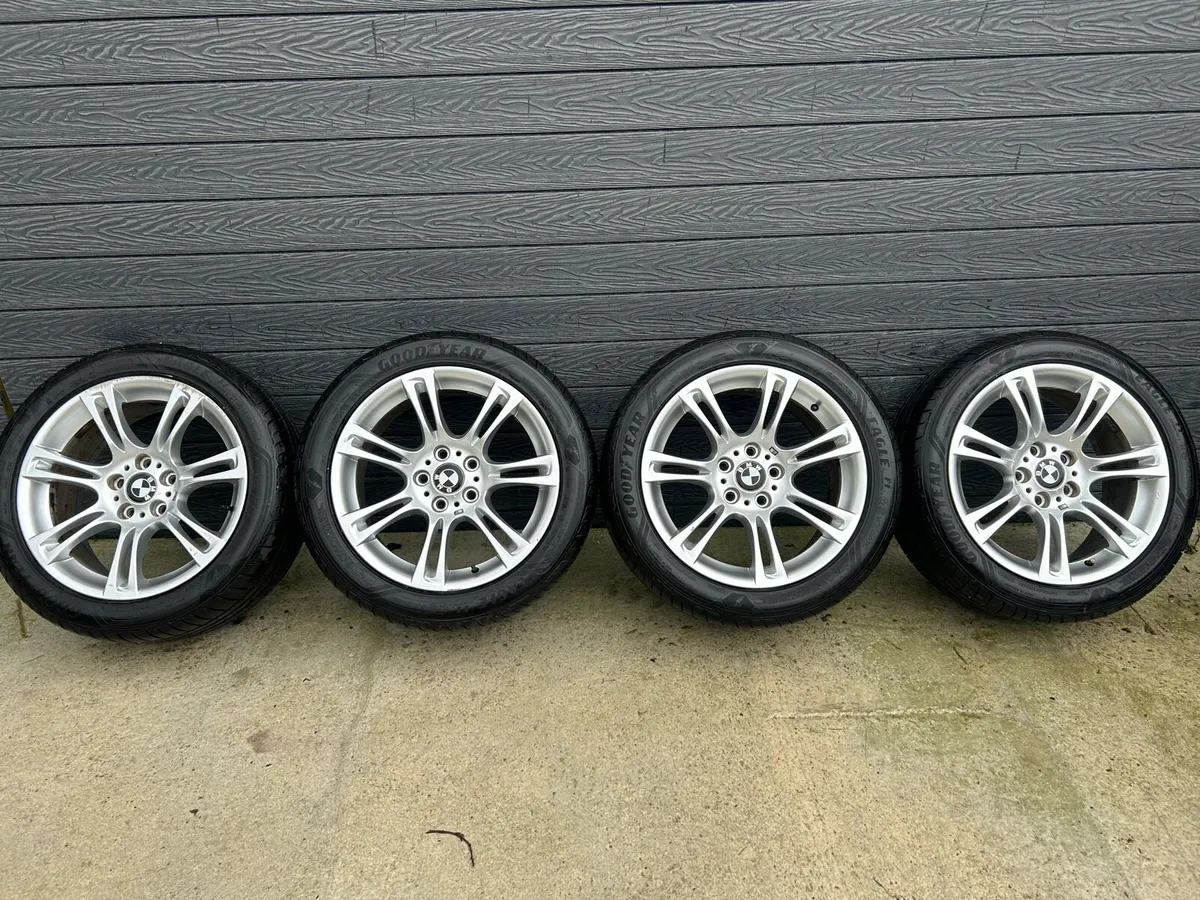 18” GENUINE BMW 5 SERIES ALLOY WHEELS & TYRES - Image 2
