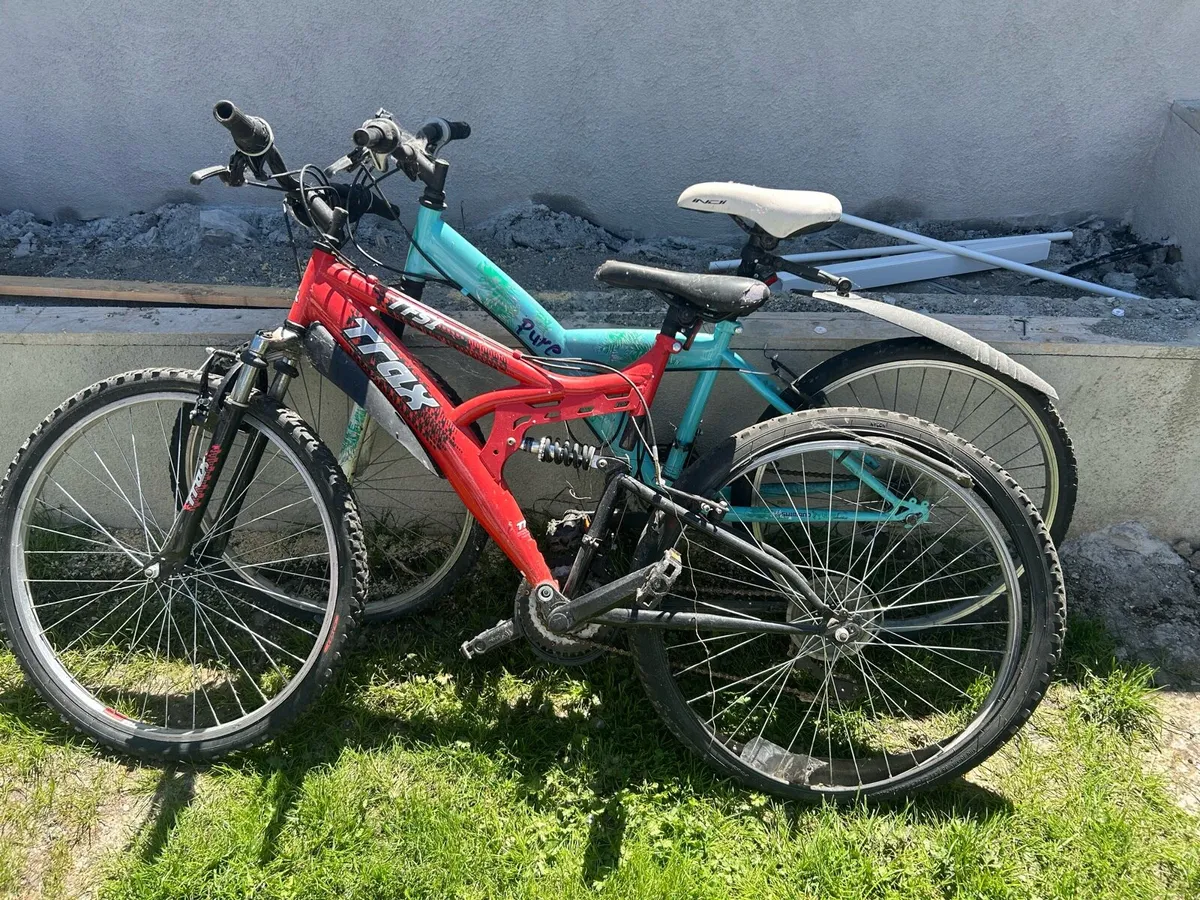 Two kids mountain bikes