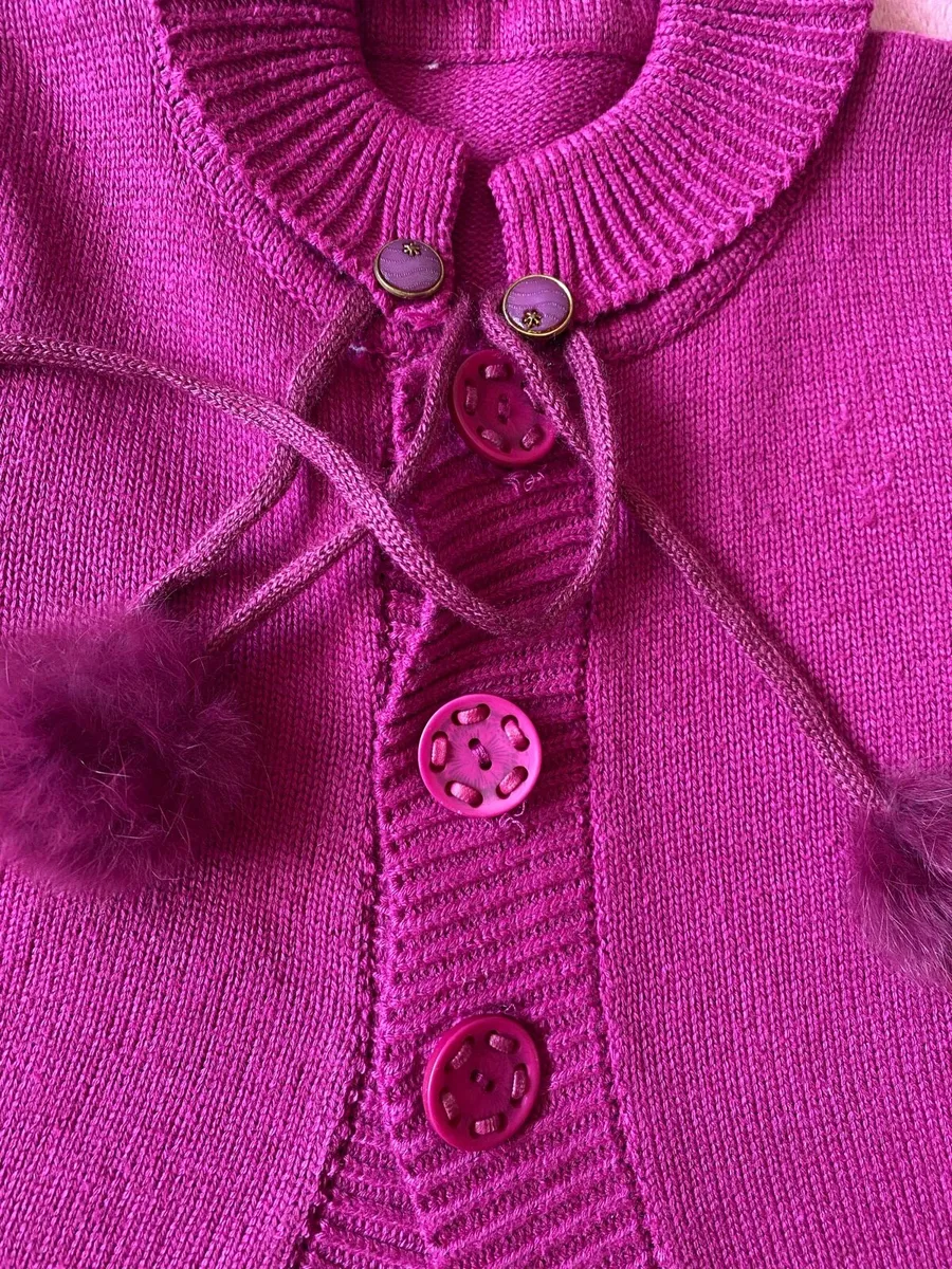Short Sleeve Purple Cardigan / Jumper - Image 2