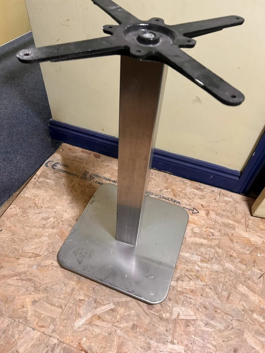 Stainless steel table base