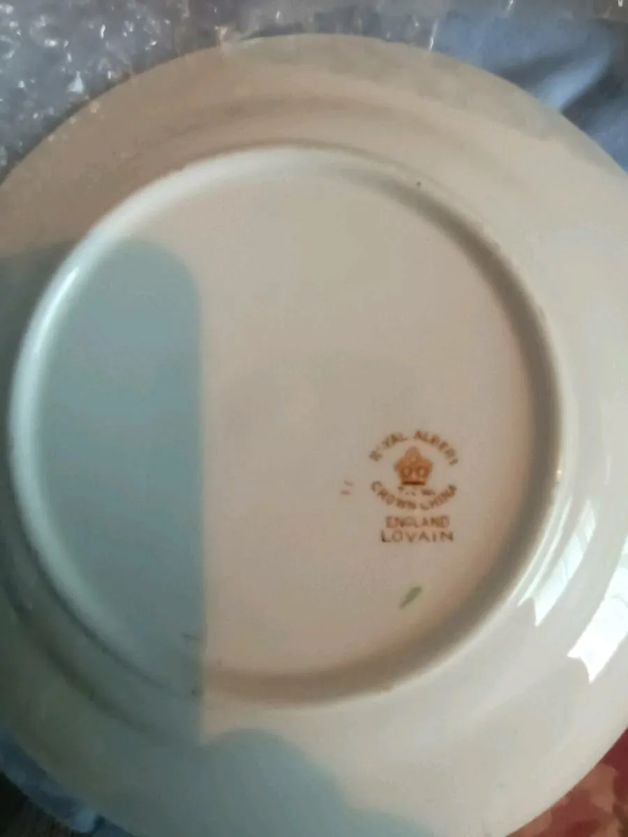 6 Antique  Royal Albert  Derby Pattern Tea Plates - Image 2