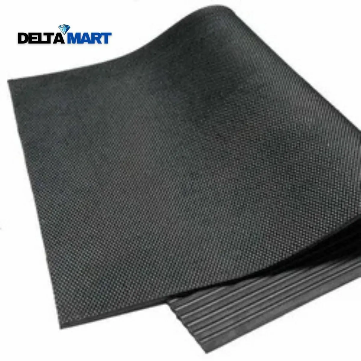 18mm Hammer Pattern Rubber Mat – 6x4ft, Heavy Duty - Image 1
