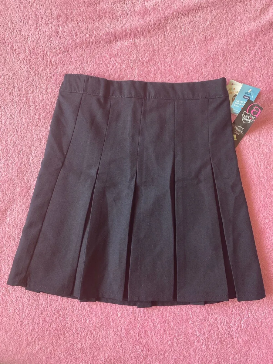 Kids Uniform Black Pleated Skirt - Image 1