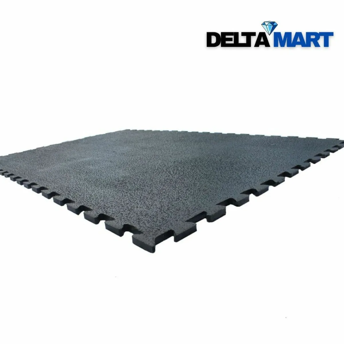 1x1m Rubber Gym/Stable Mat – Interlocking Edges - Image 1