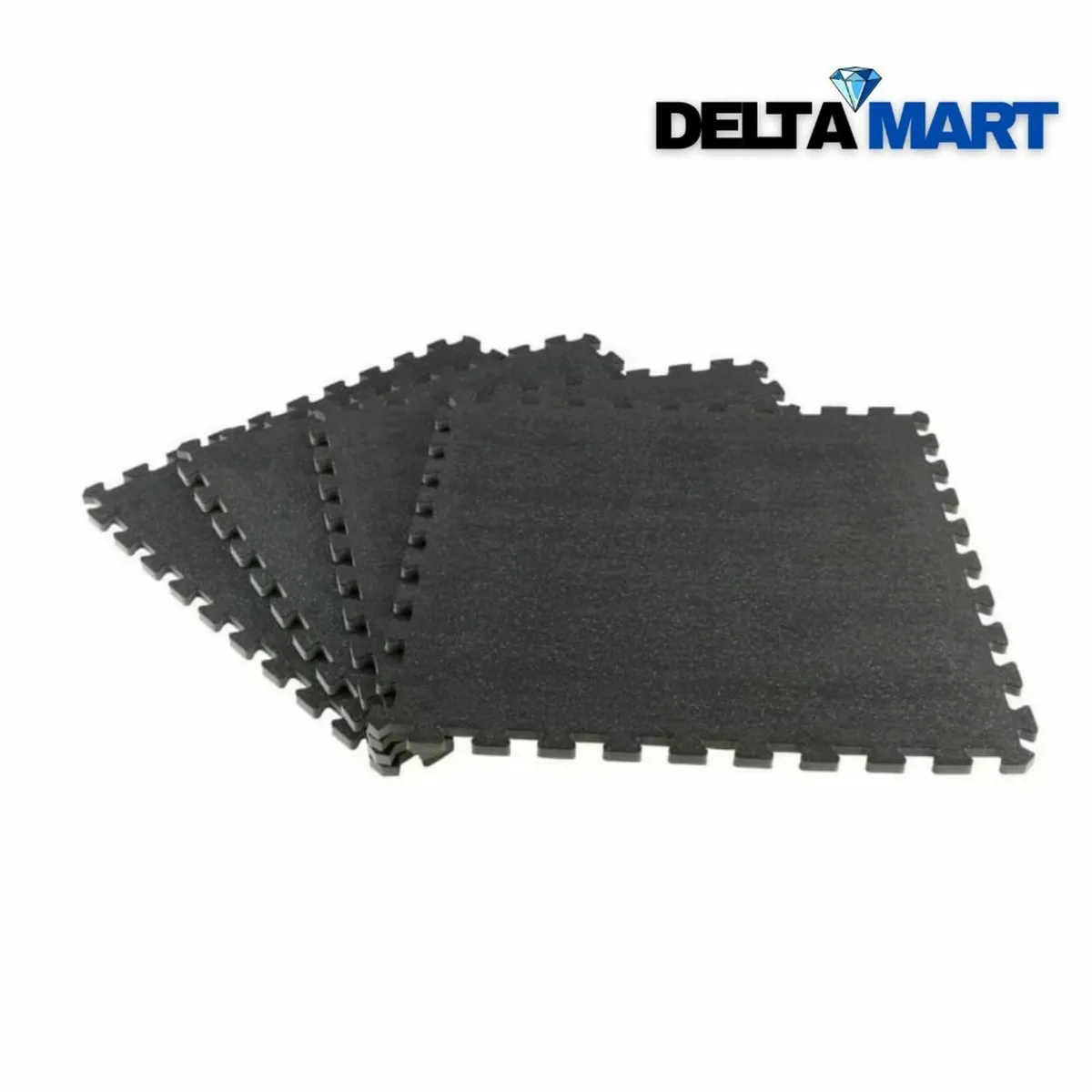 1x1m Rubber Gym/Stable Mat – Interlocking Edges - Image 3