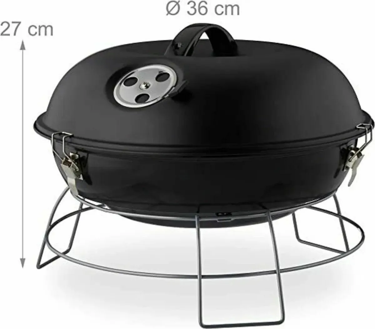 Barbecue Kettle with Lid Portable - Image 2