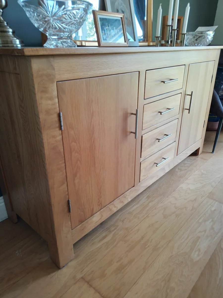 Oak Sideboard & Dining suite - Image 2