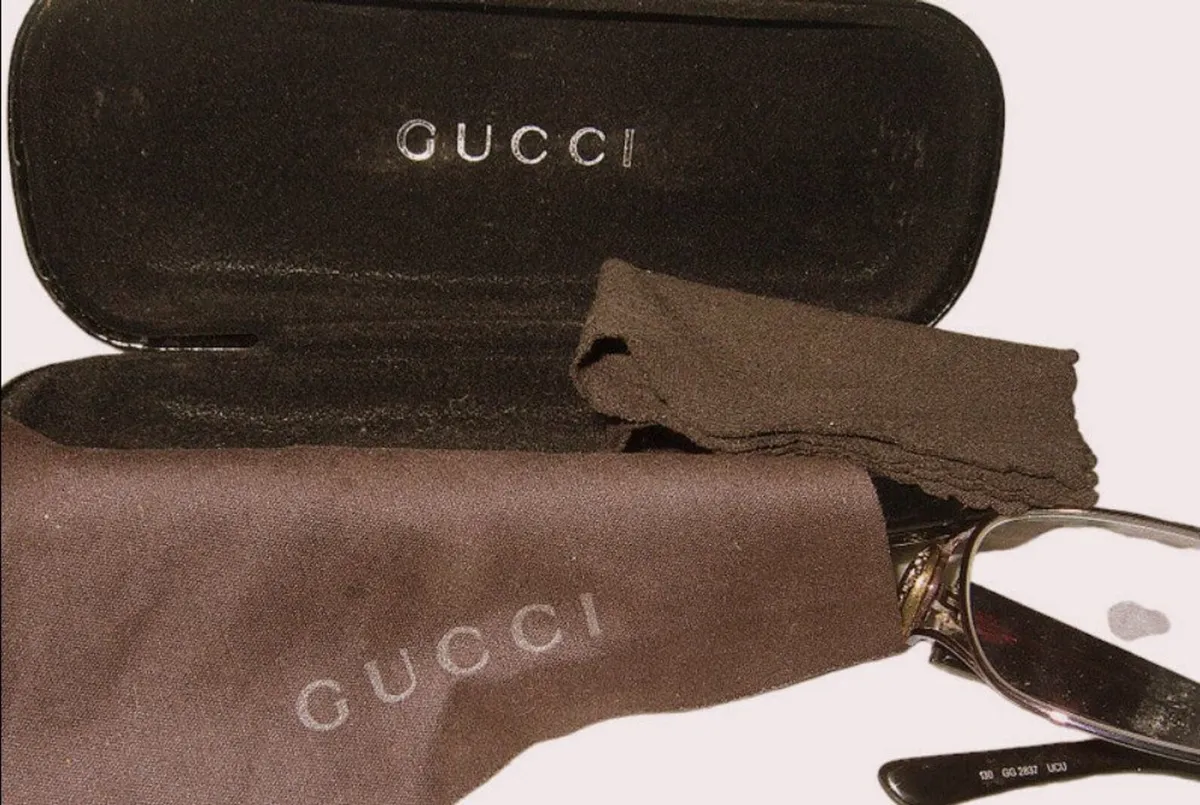 Authentic Gucci Reading Glasses & Case-As New - Image 4