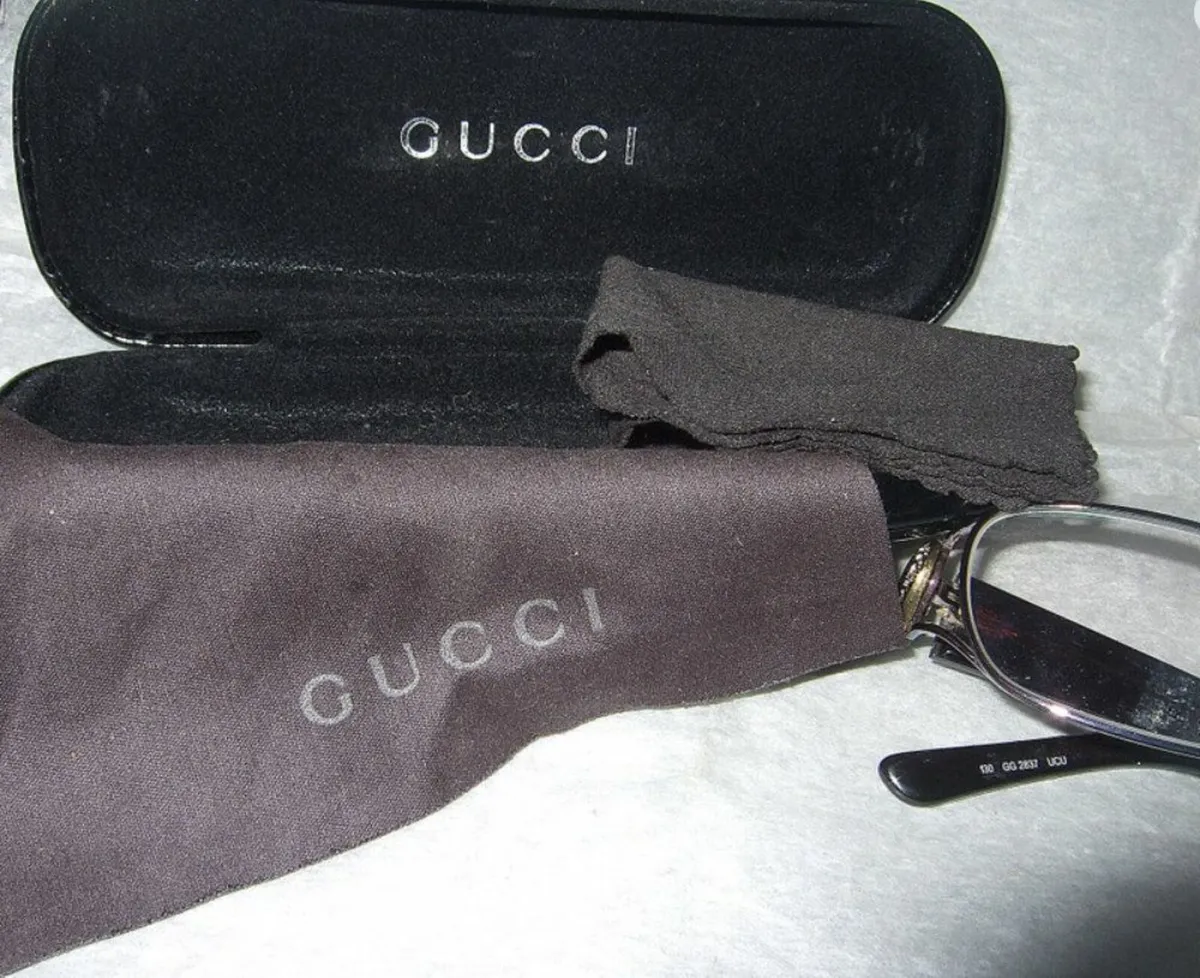 Authentic Gucci Reading Glasses & Case-As New - Image 1