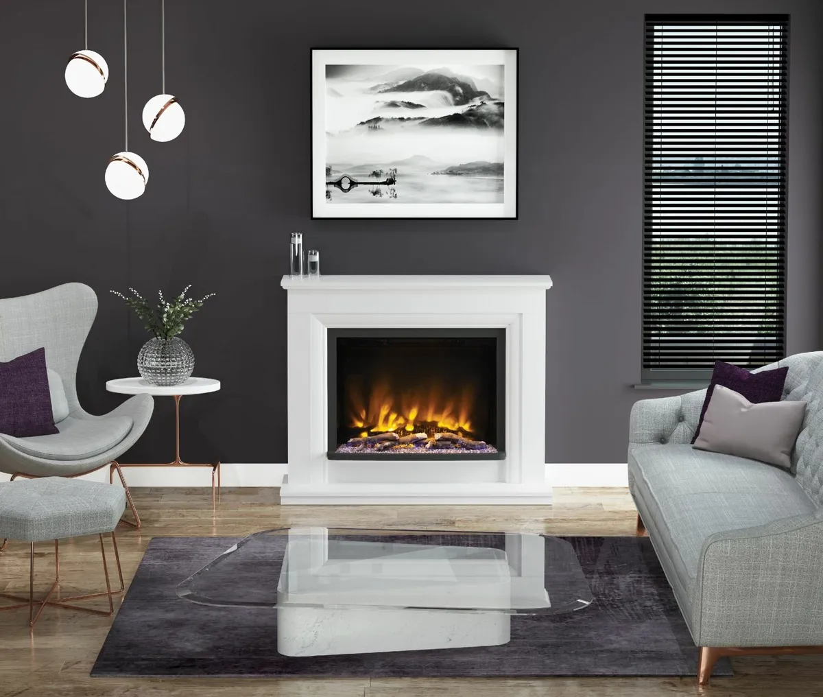 ARANA PRYZM Electric Fireplace suite 50 inch - Image 1