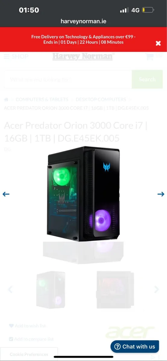 Acer Orion 3000 gaming pc - Image 3