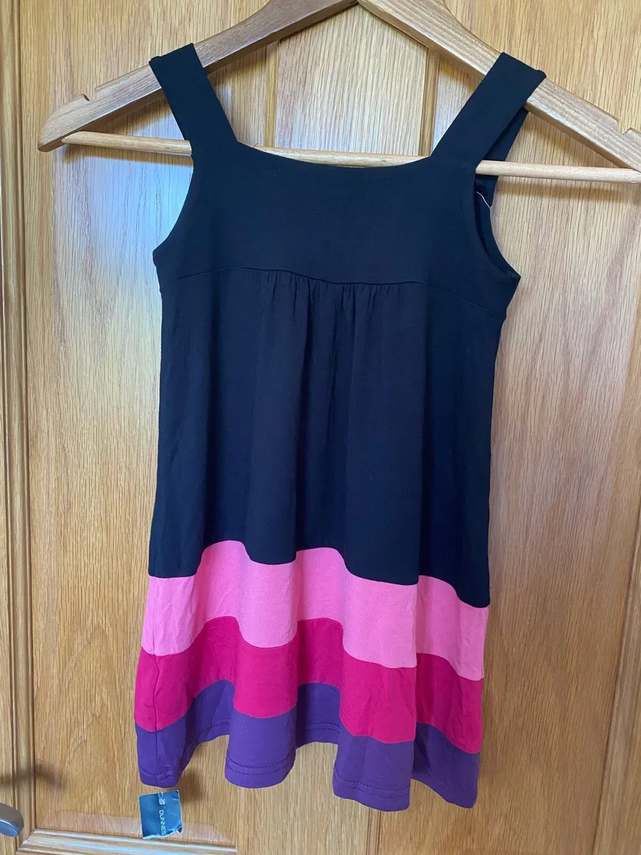 Pink, Purple & Black Summer Dress - Image 4