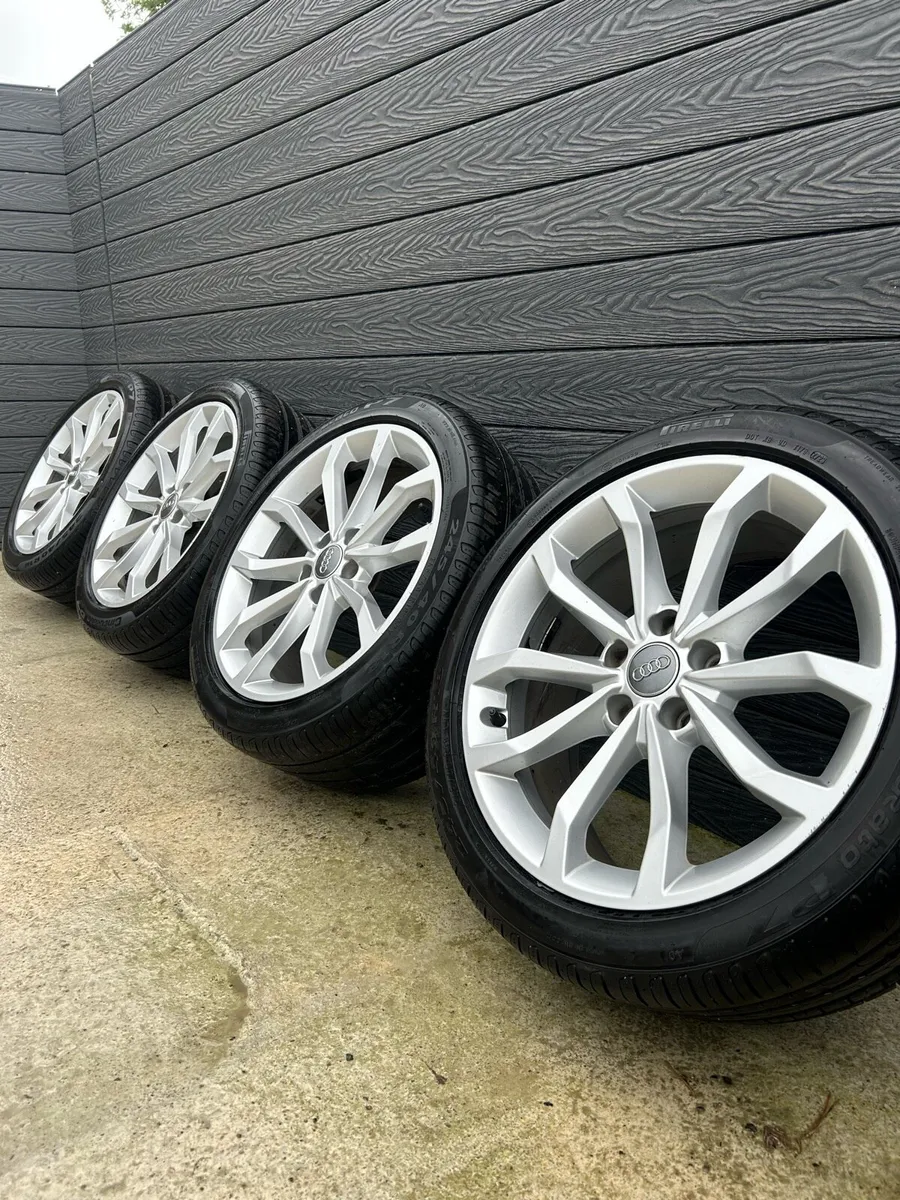 18” GENUINE AUDI A5 ALLOY WHEELS & TYRES - Image 1