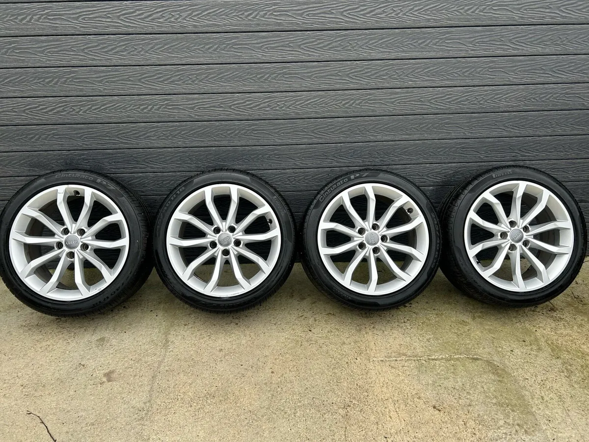 18” GENUINE AUDI A5 ALLOY WHEELS & TYRES - Image 2
