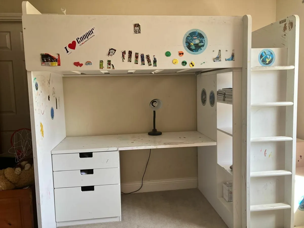 Loft Bed with Desk - Image 1