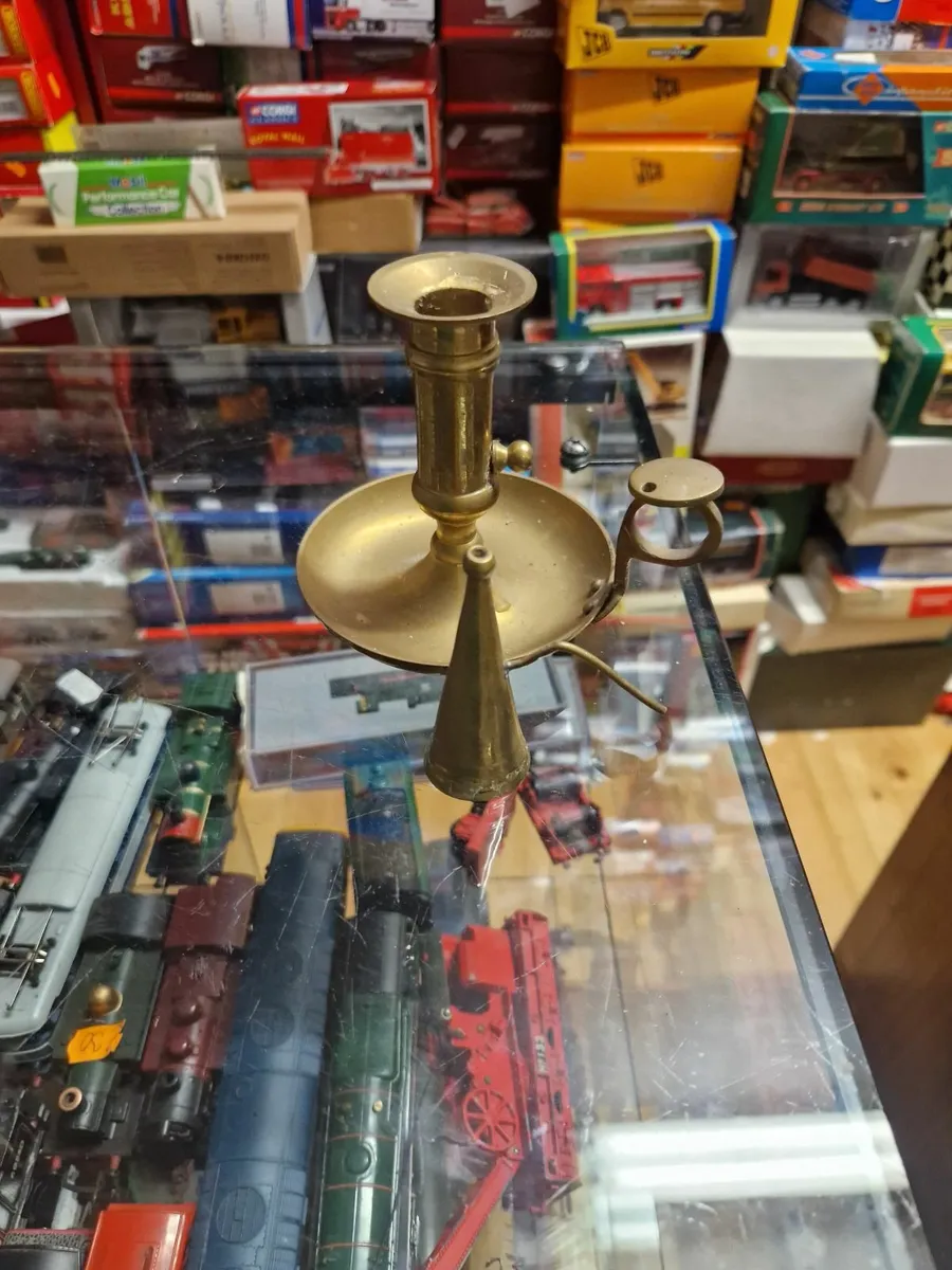 Vintage Handheld Candle Holder with Snuffer - Image 1