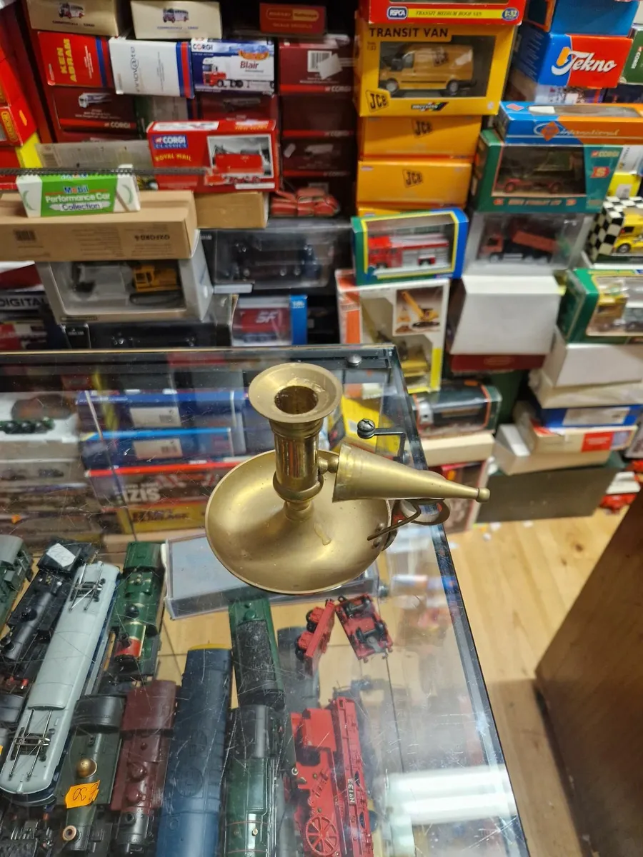 Vintage Handheld Candle Holder with Snuffer - Image 3