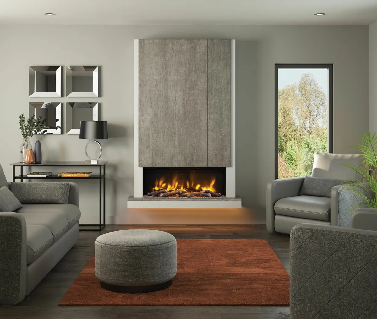 CAMINO PRYZM Electric Fireplace suite 53″ - Image 1