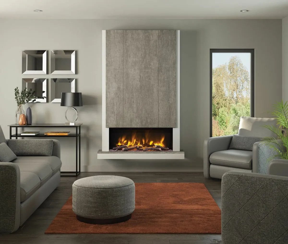 CAMINO PRYZM Electric Fireplace suite 53″ - Image 2