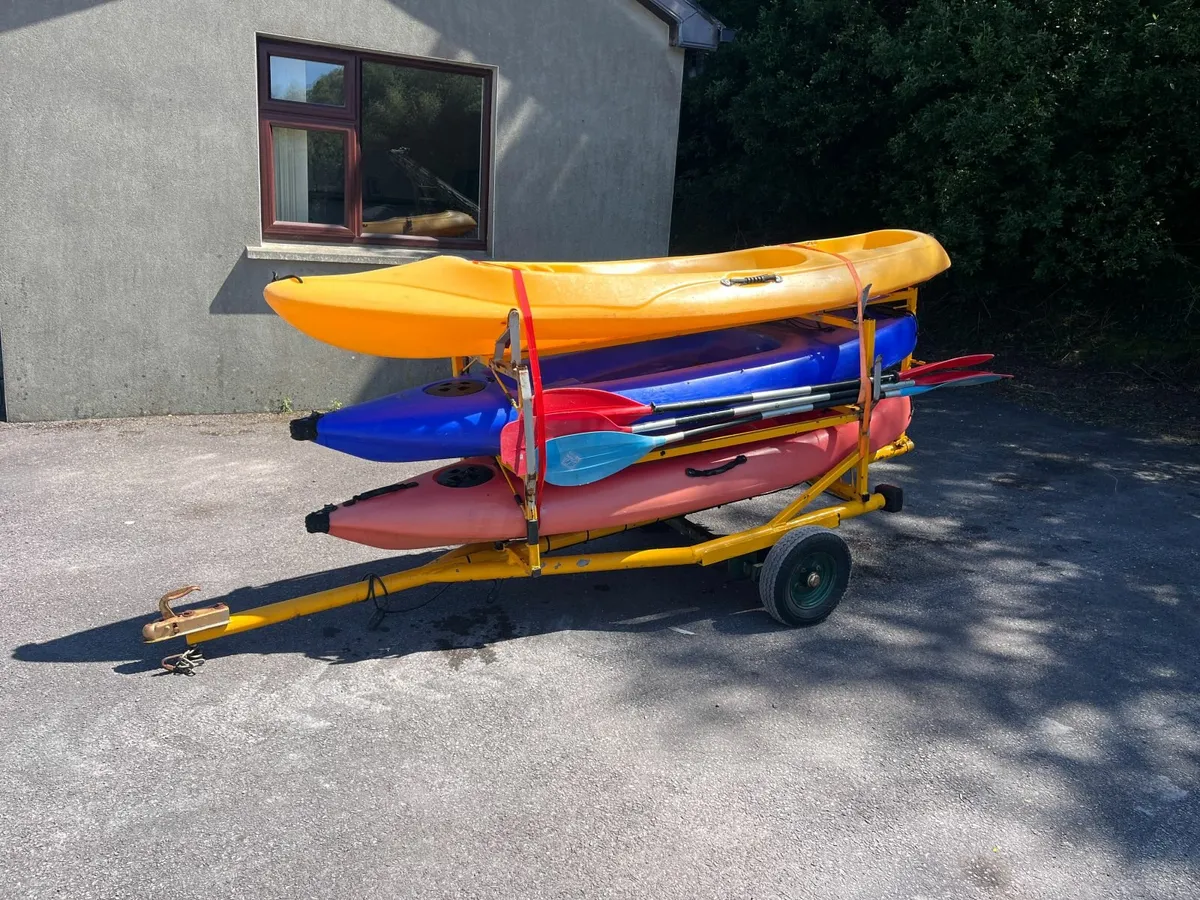 Kayaks and Trailer - Image 1