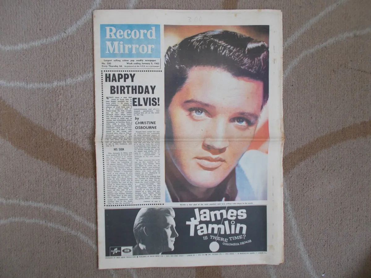 Record Mirror Music Newspaper 1965 - Image 1