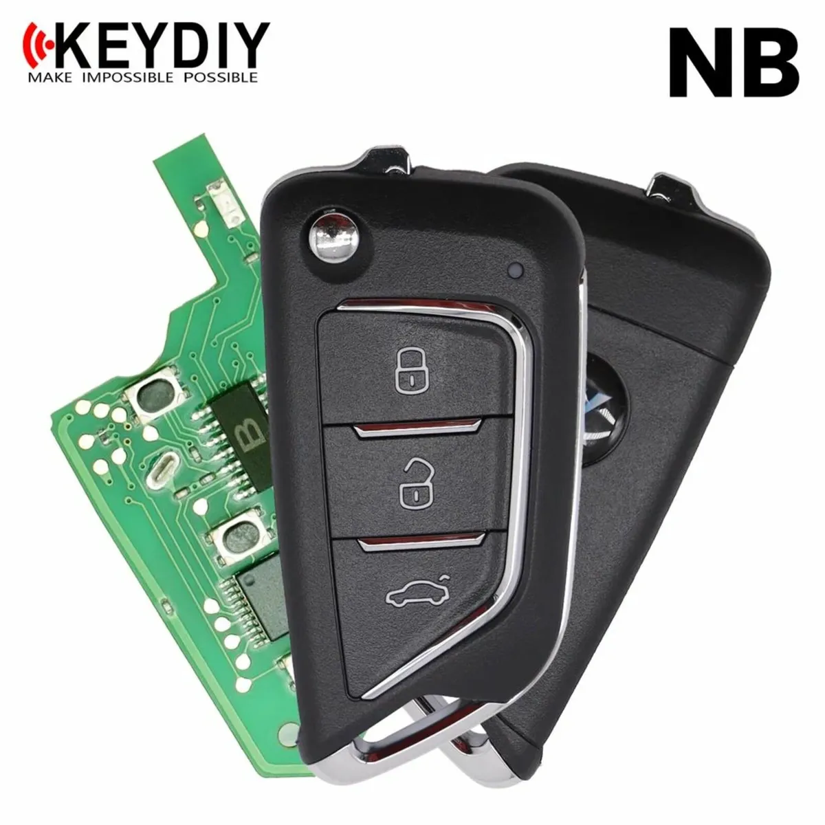 Car Remote Key 5pcs KEYDIY NB21-3 3 Buttons Keys - Image 2