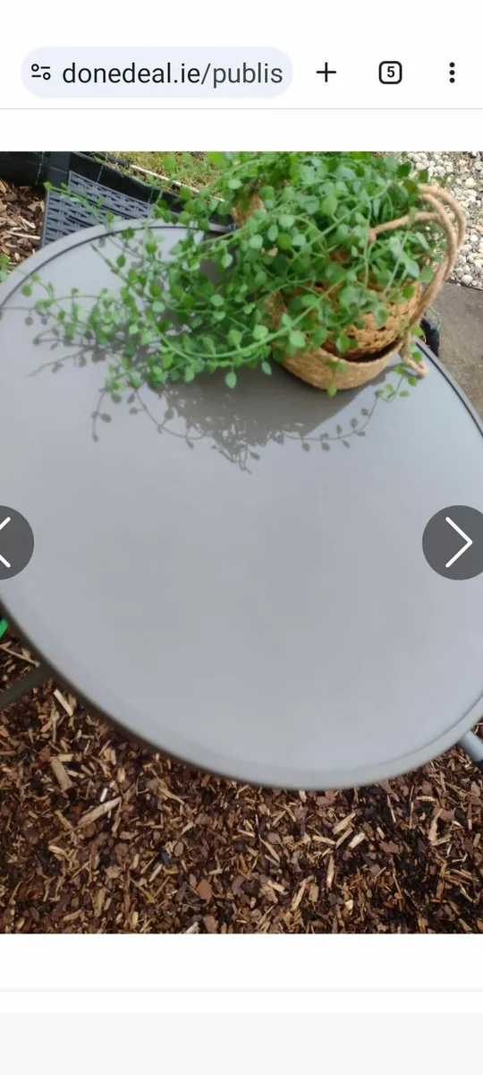 Garden/patio table w;60cm - Image 1
