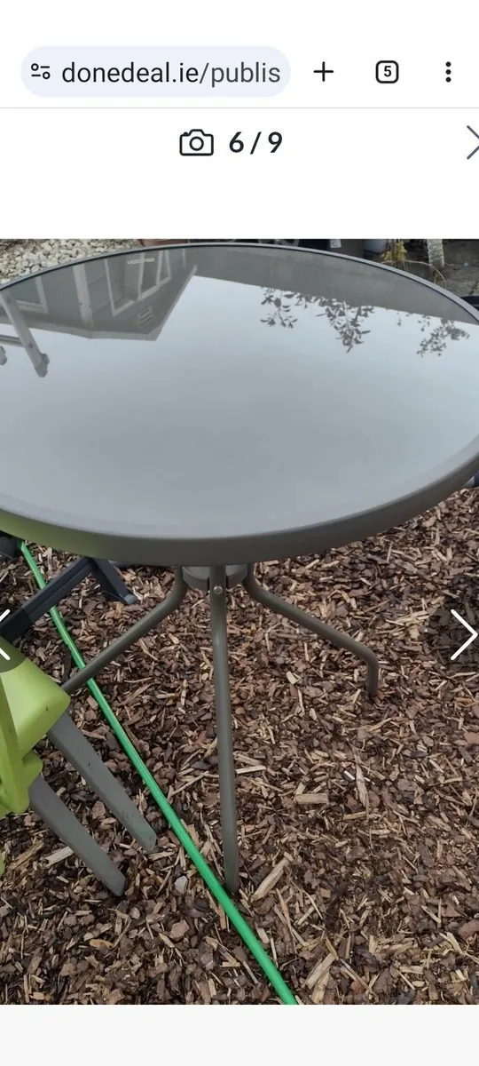 Garden/patio table w;60cm - Image 3