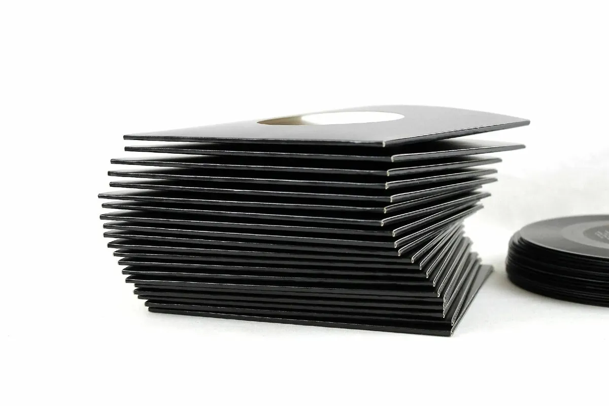 Black Record Anti static Polylined Sleeves 45rpm! - Image 3