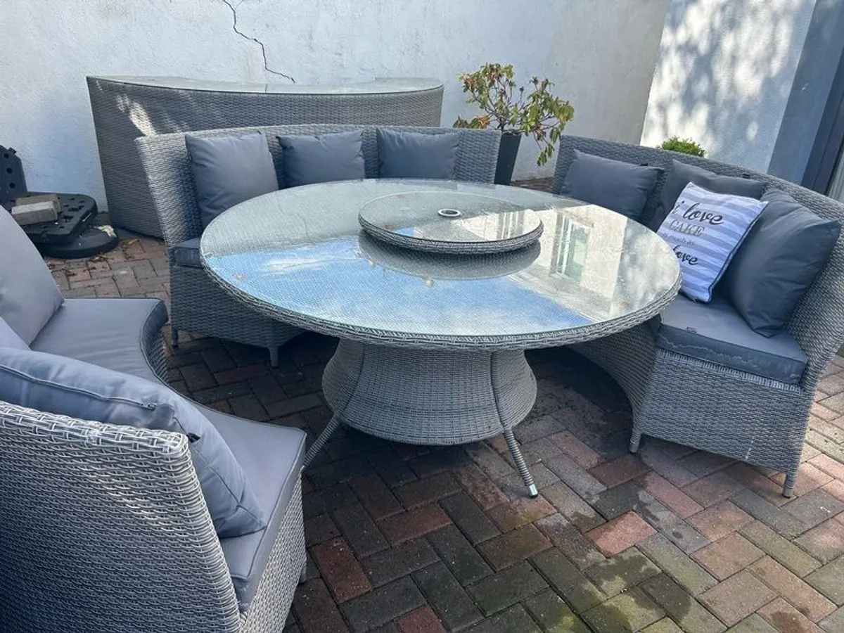 Outdoor Dining Set Plus Bar - Image 3