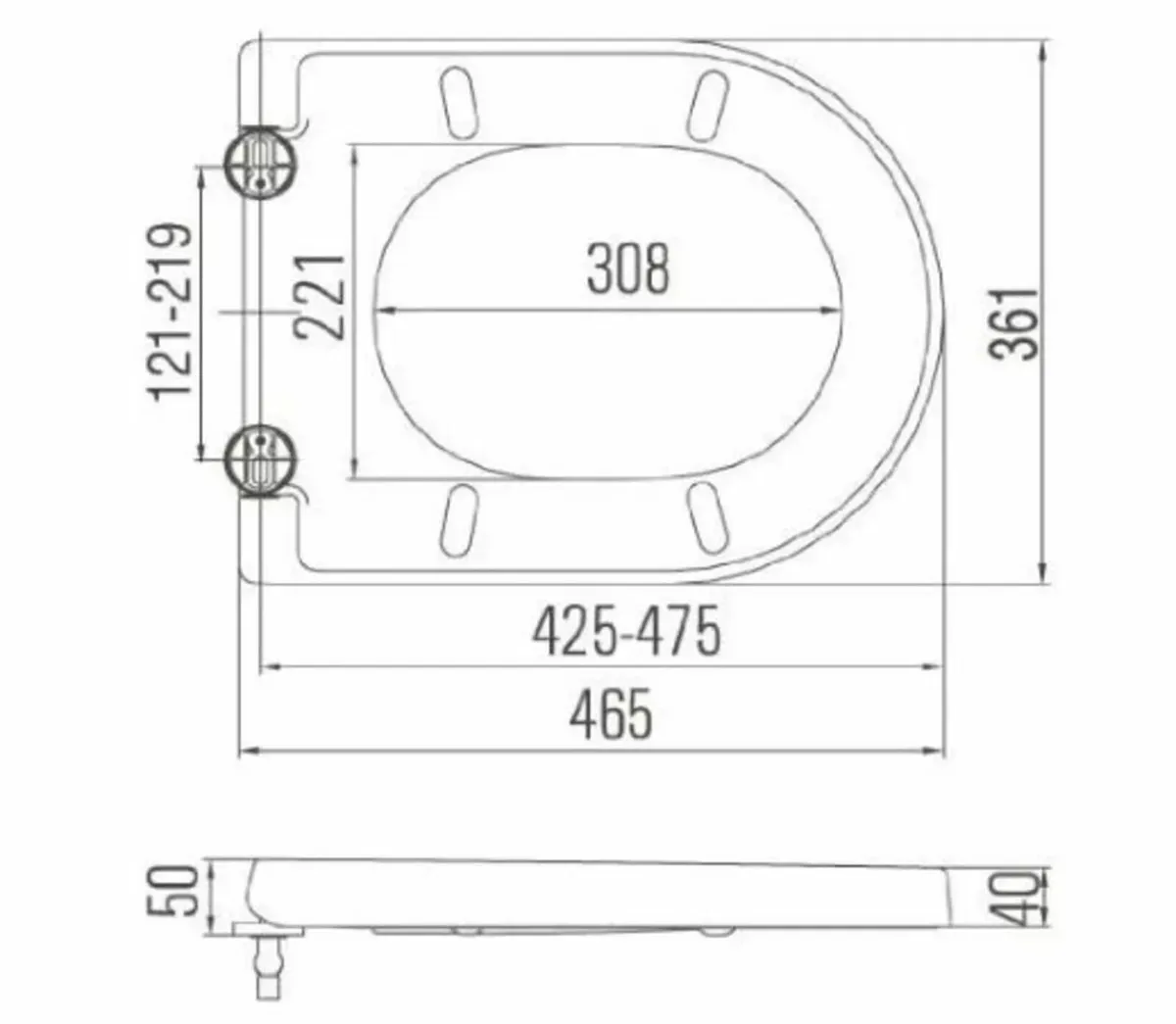 Cover Close Toilet Seat Soft System Lid - Image 3