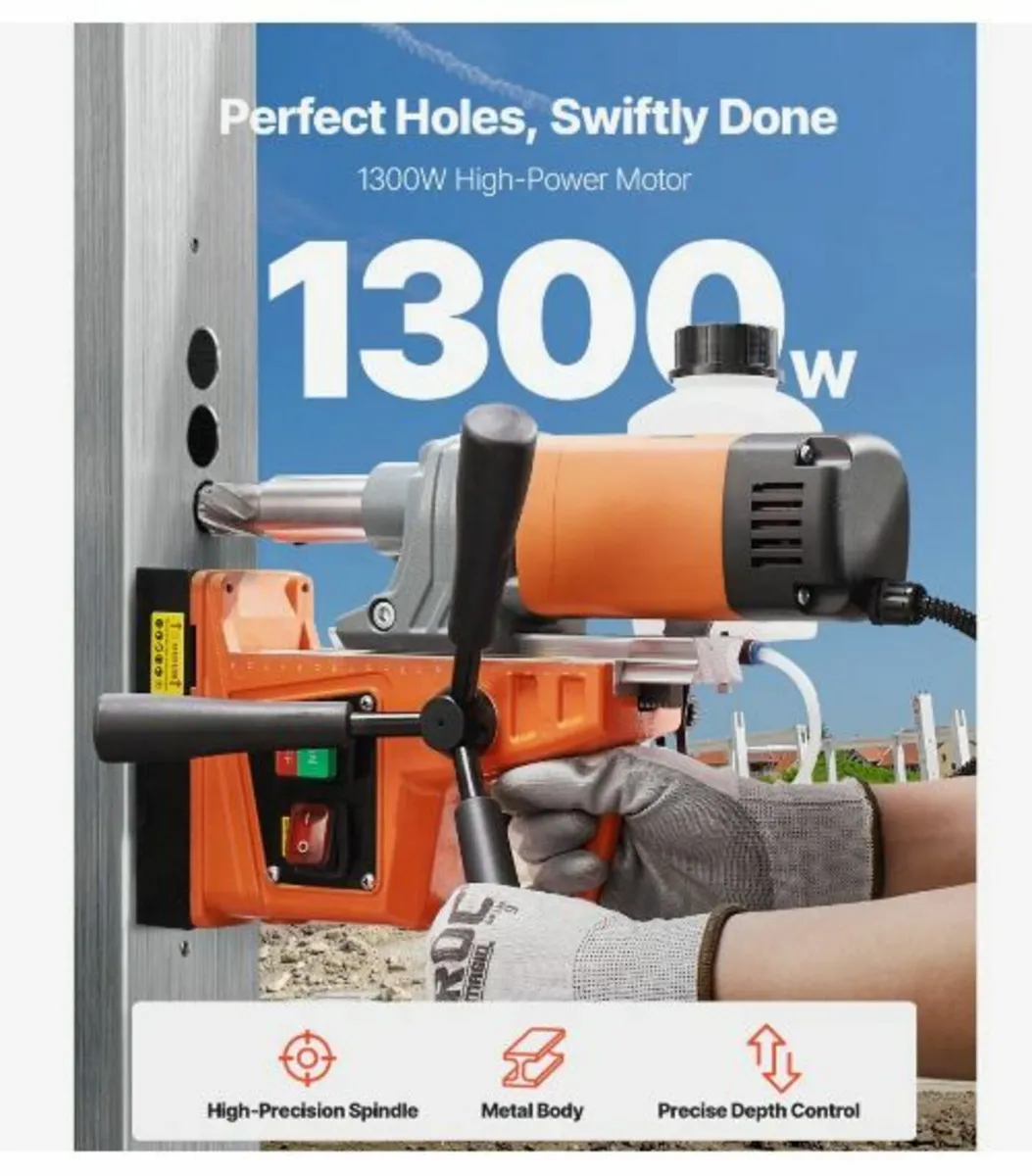Magnetic Drill 1300W 2922lbf/13000N - Image 2